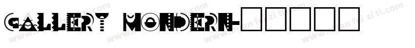 gallery mondern字体转换